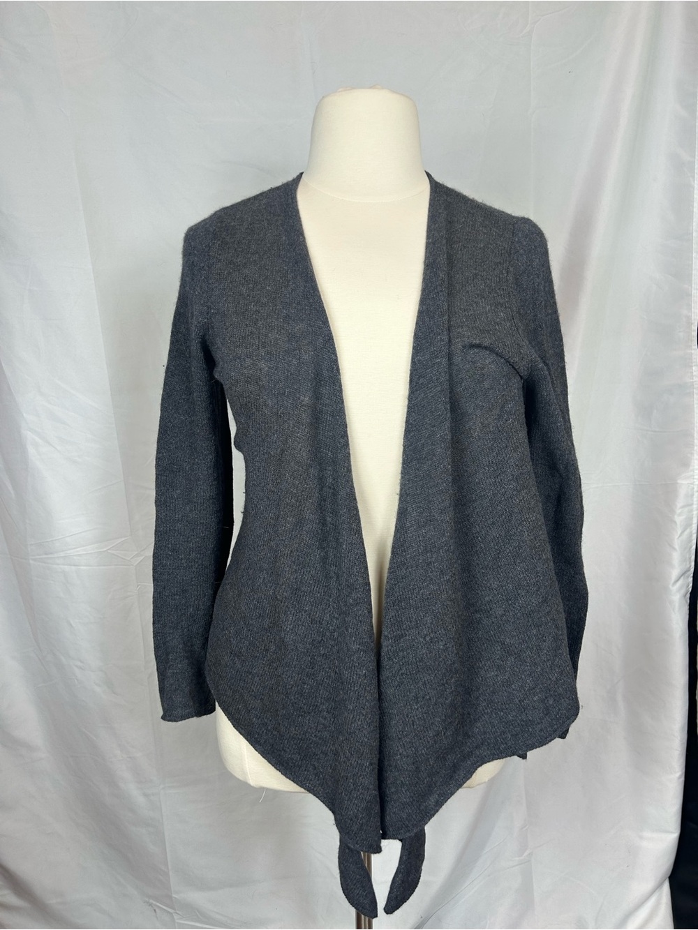 Philosophy Charcoal Open-Front Women's Cardigan